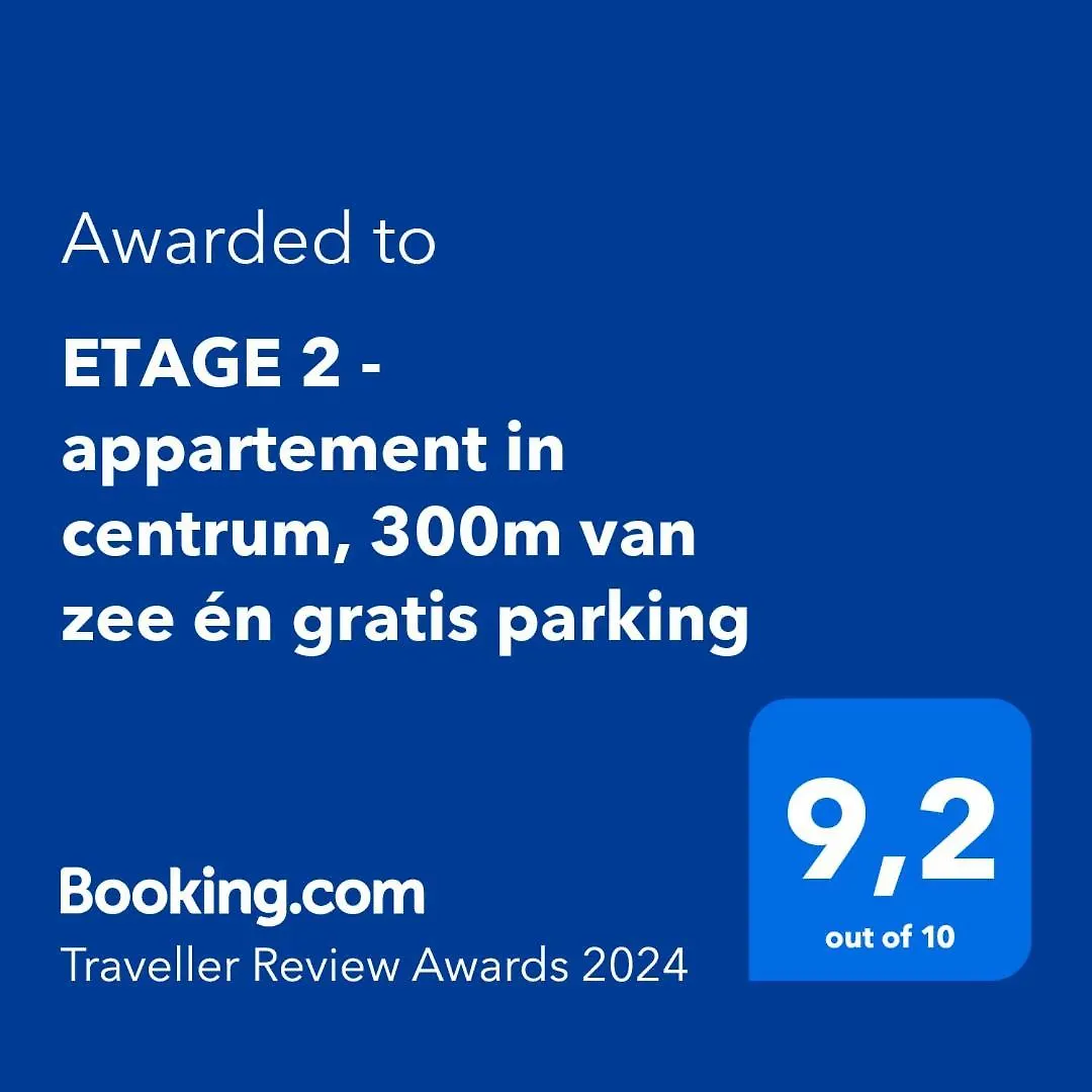 ETAGE 2 - appartement in centrum, 300m van zee mét parking Oostende